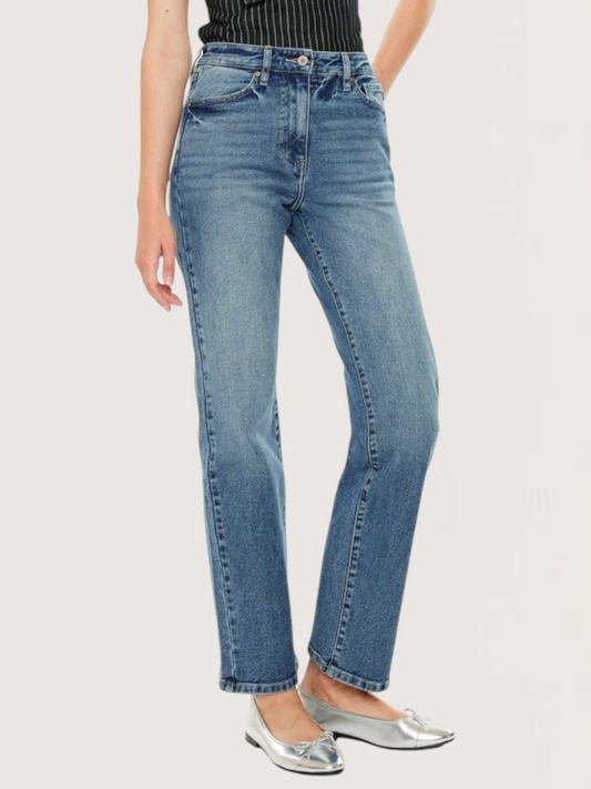 High Rise Straight Leg Denim