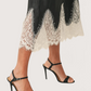 Scallop Lace Trim Skirt