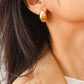 Oval Droplet Earring