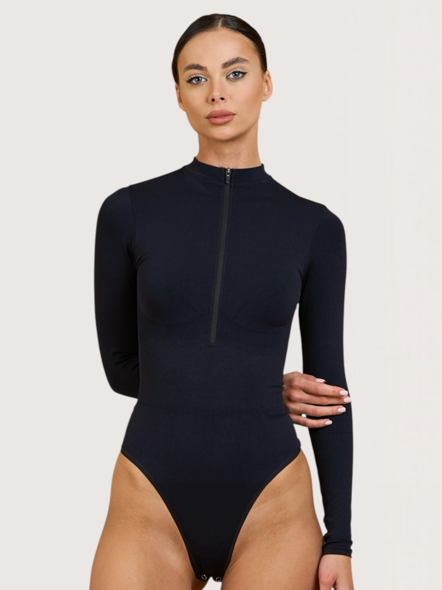 Mock Neck Shaper Bodysuit