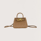 Mini Weaved Bow Bag | Tan