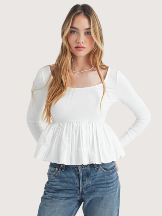 Bubble Hem Top