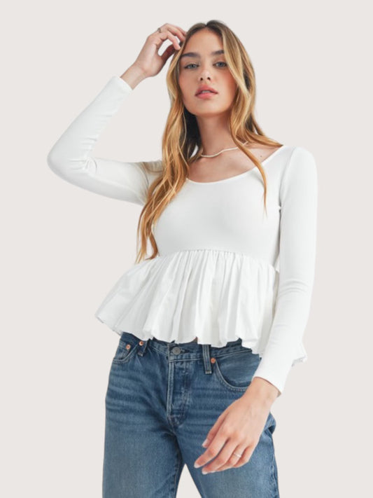 Bubble Hem Top