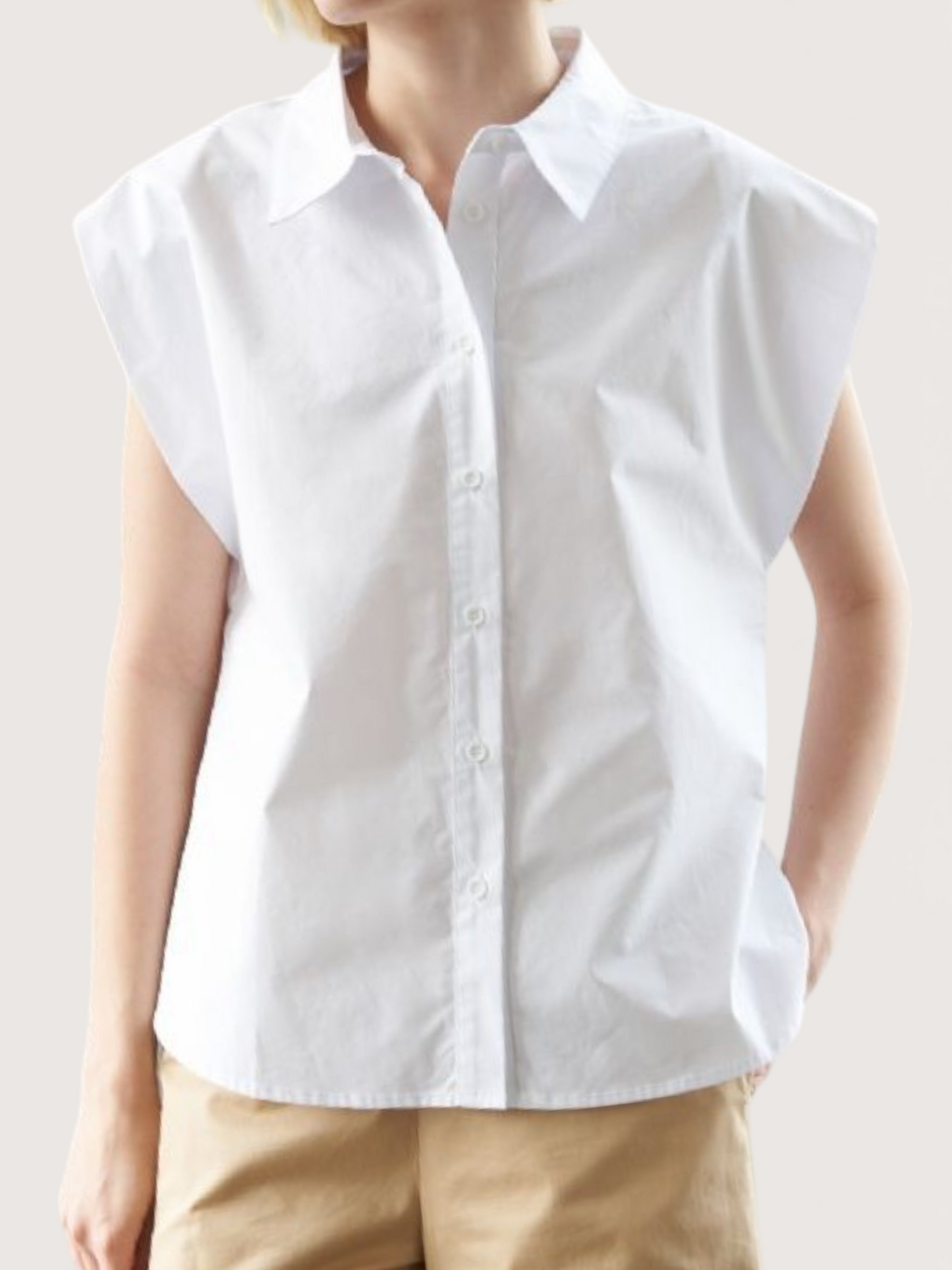 Poplin Collared Blouse