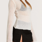 Sheer Knit Sweater | Ivory