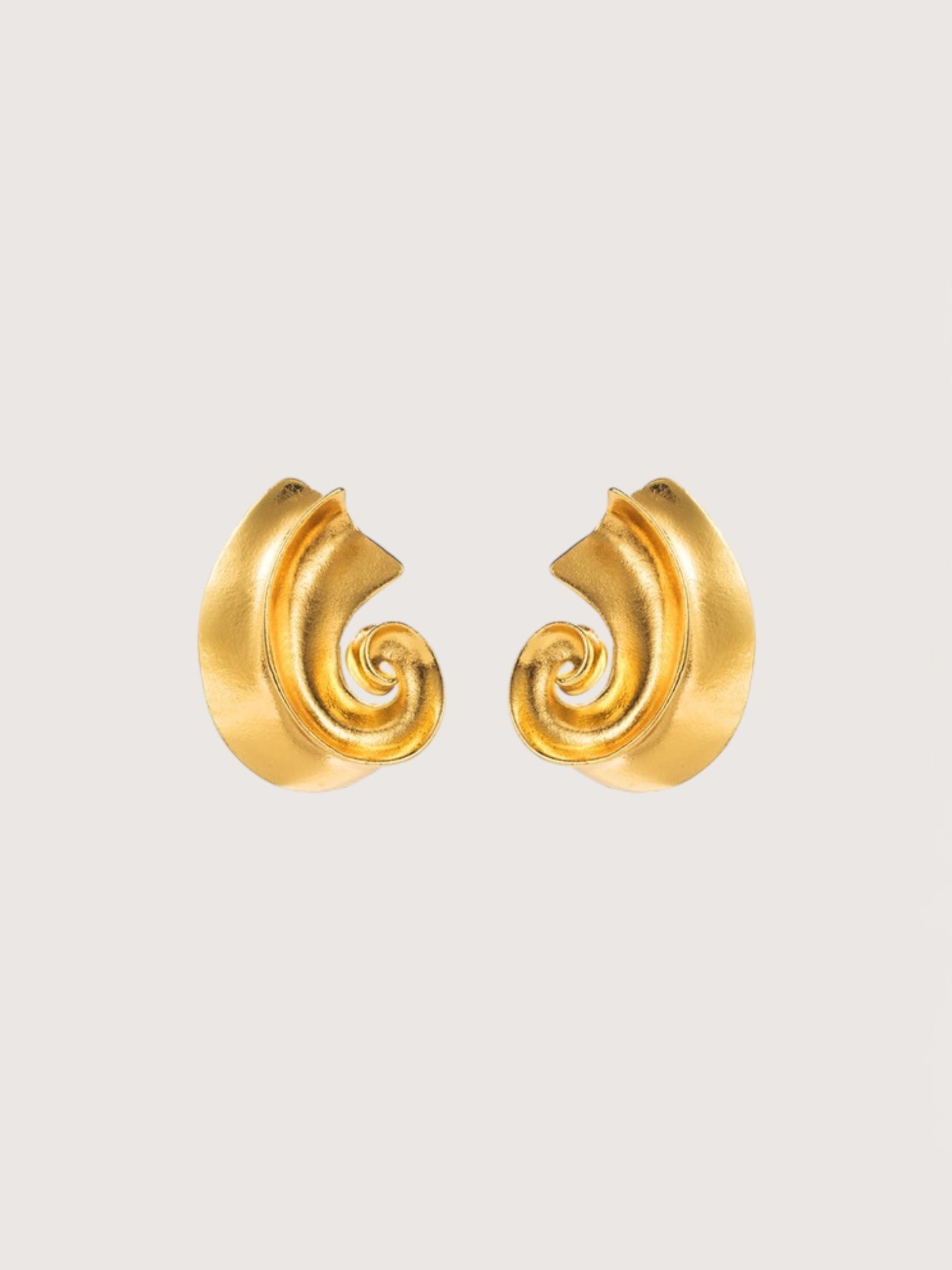 Spiral Statement Earring | Gold