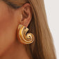 Spiral Statement Earring | Gold