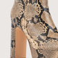 Snakeskin Platform Boot