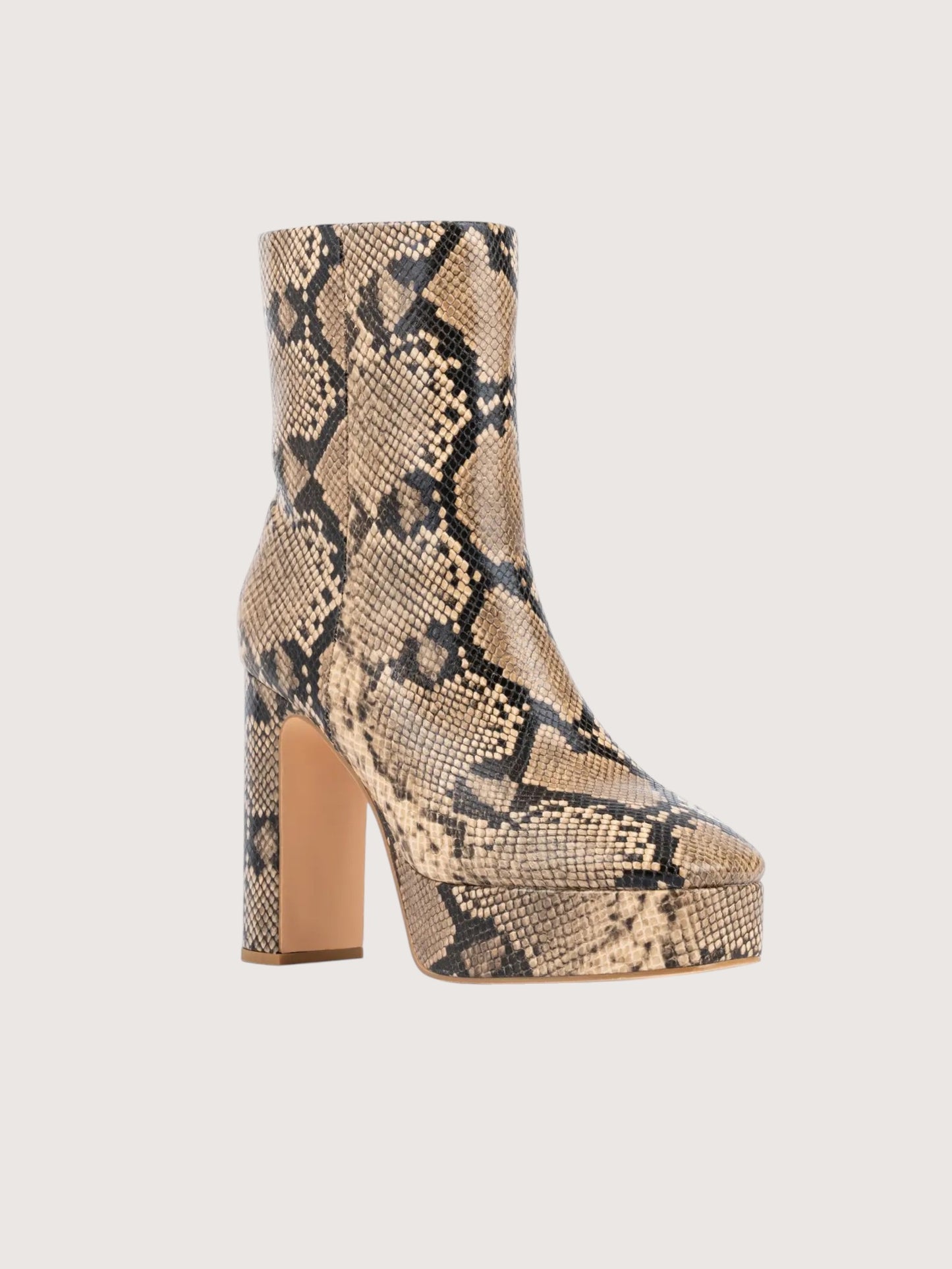 Snakeskin Platform Boot