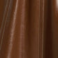 Strapless Leather Midi Dress