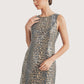 Sequin Overlay Leopard Dress