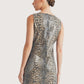 Sequin Overlay Leopard Dress