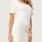 Fuzzy Square Neck Dress