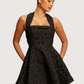 Jacquard Halter Dress