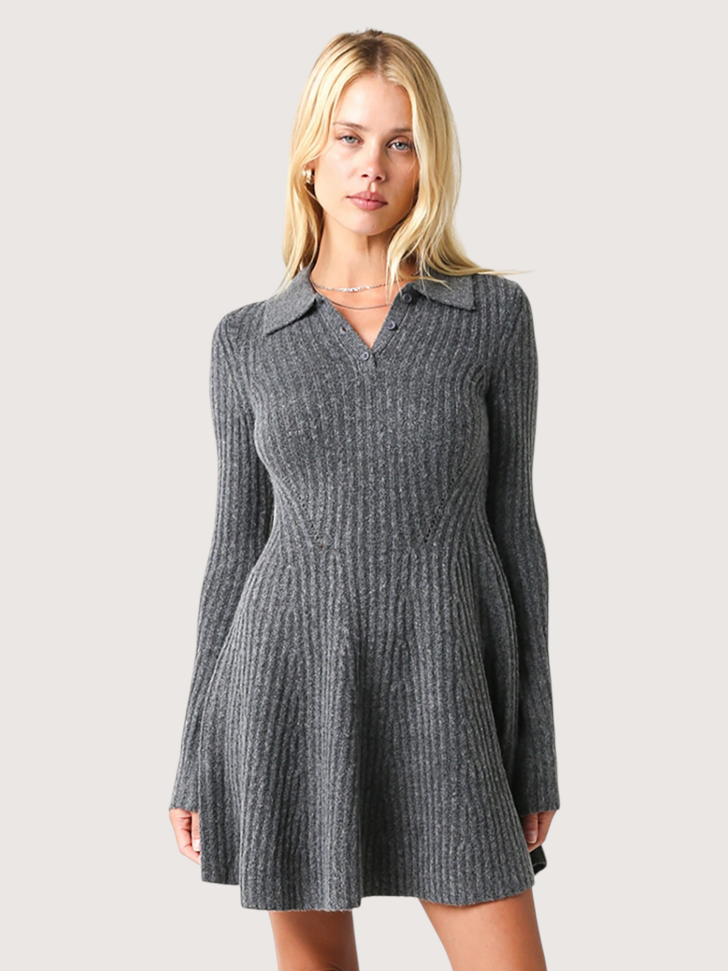 Collared Sweater Dress