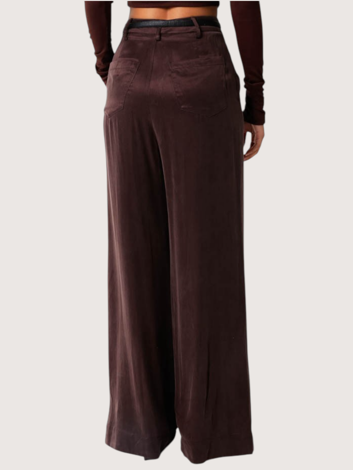 Alexi Wide Leg Pant | Brown