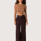 Alexi Wide Leg Pant | Brown