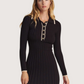 Contrast Trim Knit Dress