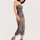 Leopard Mesh Midi Dress