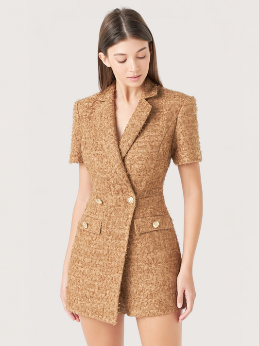 Tweed Blazer Romper