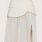 Asymmetric Pleated Skirt