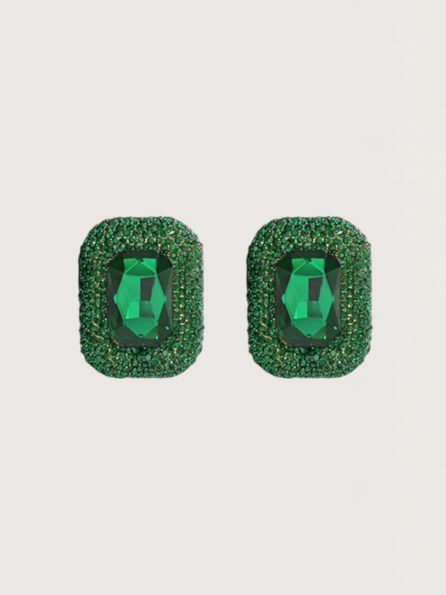 Emerald Rhinestone Earring