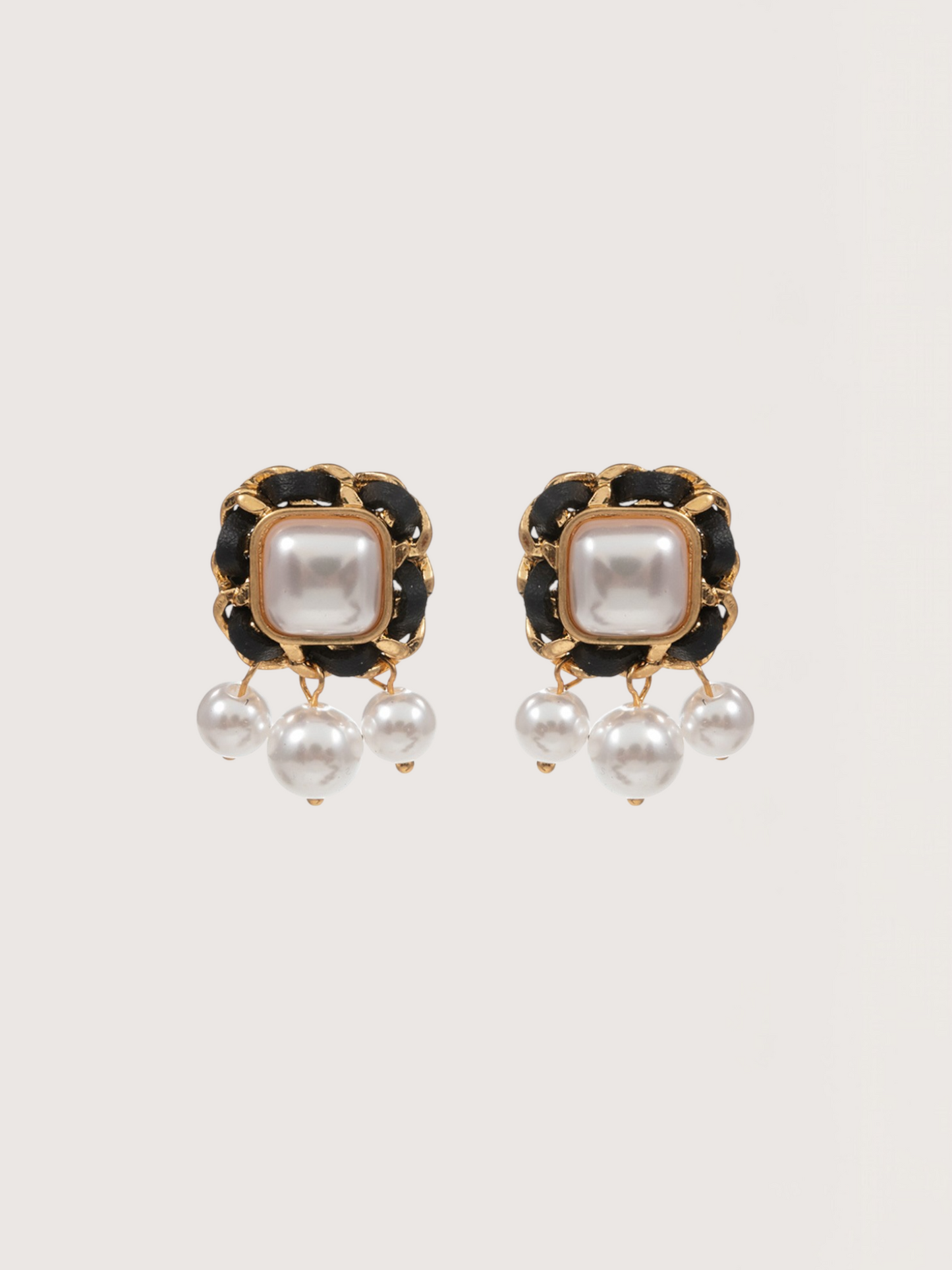 Triple Pearl Earring