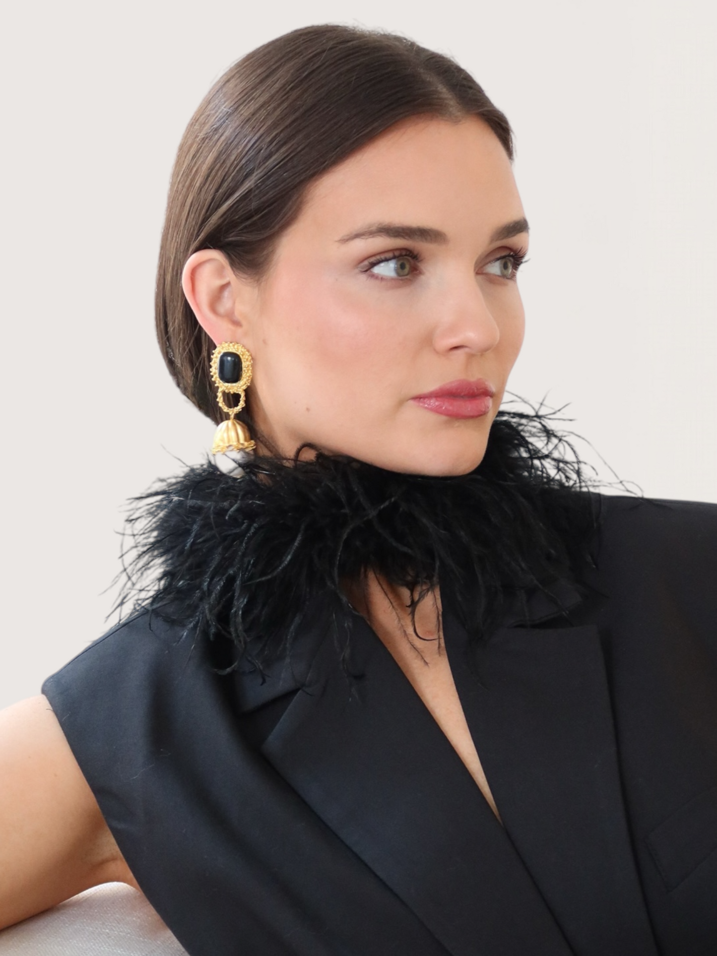 Feather Trim Collar