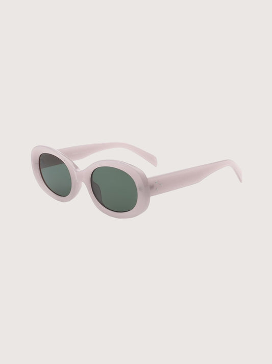 Oval Frame Sunglasses | Pink