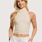 Textured Halter Top | Cream