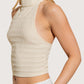 Textured Halter Top | Cream