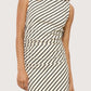 Striped Mock Neck Dress