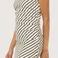 Striped Mock Neck Dress