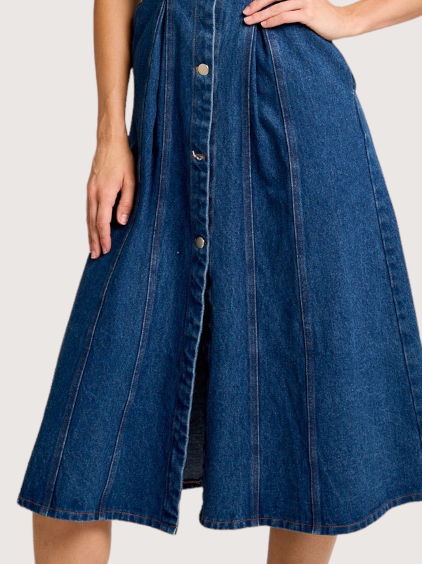 Denim Midi Dress