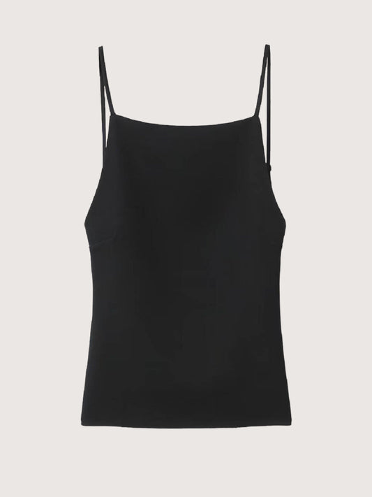 Square Neck Tank | Black