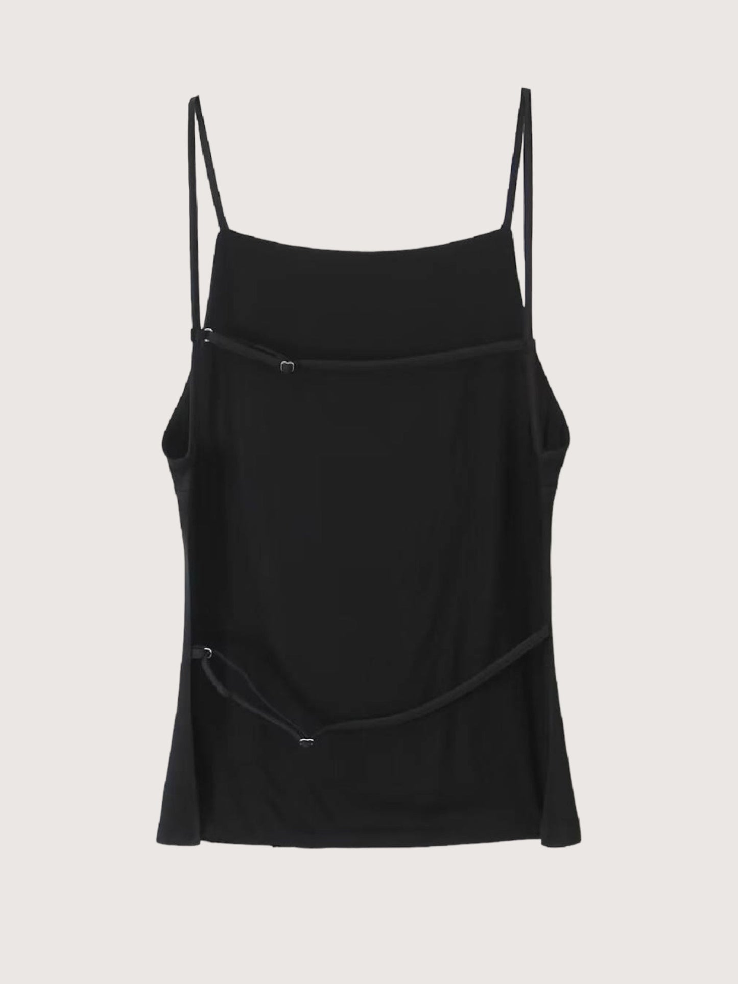 Square Neck Tank | Black