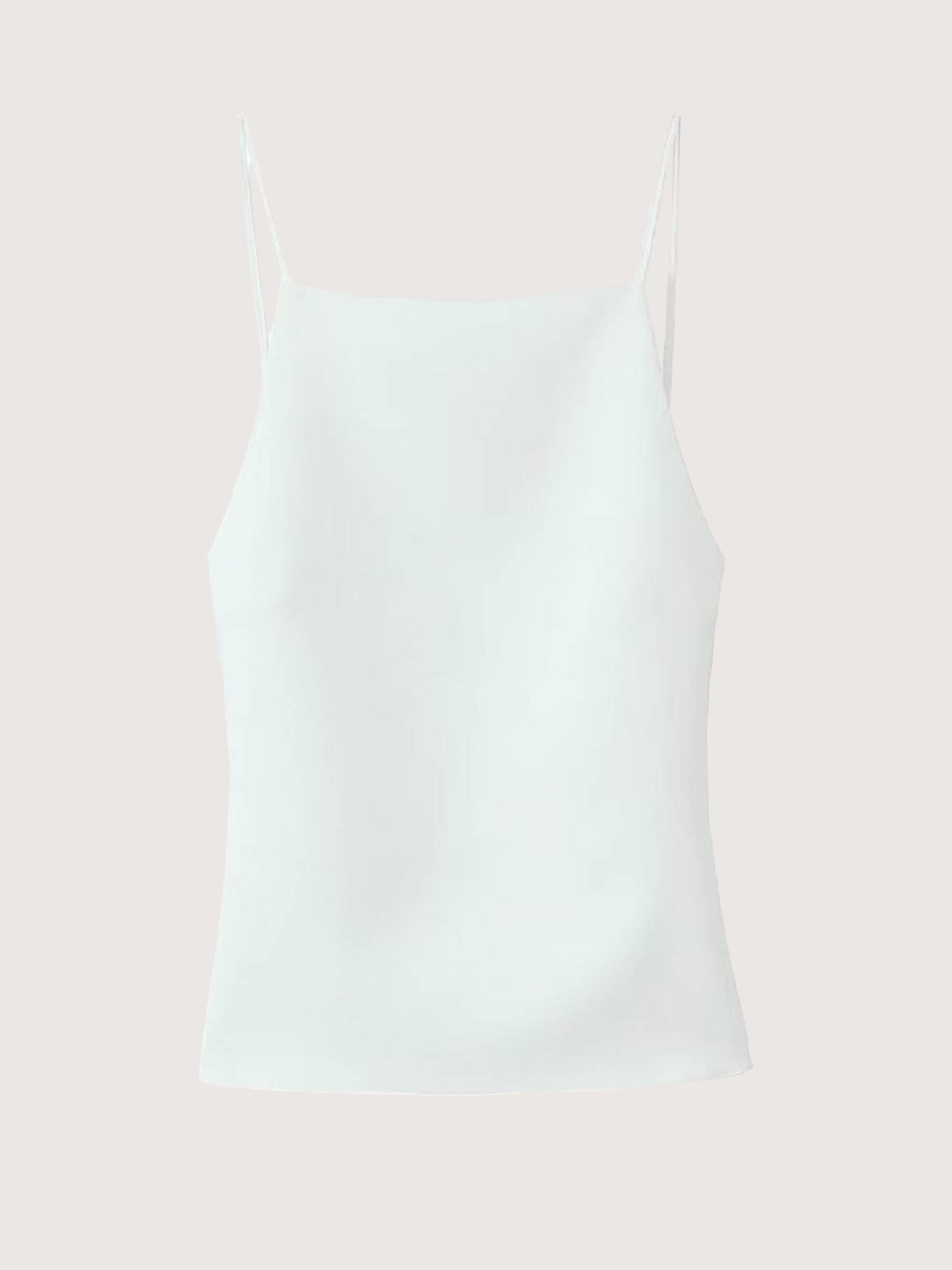 Square Neck Tank | White