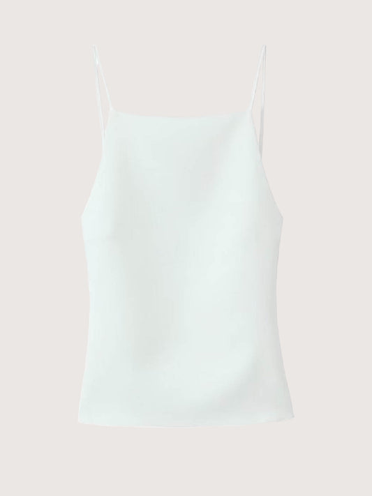 Square Neck Tank | White