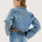 Flared Sleeve Denim Jacket