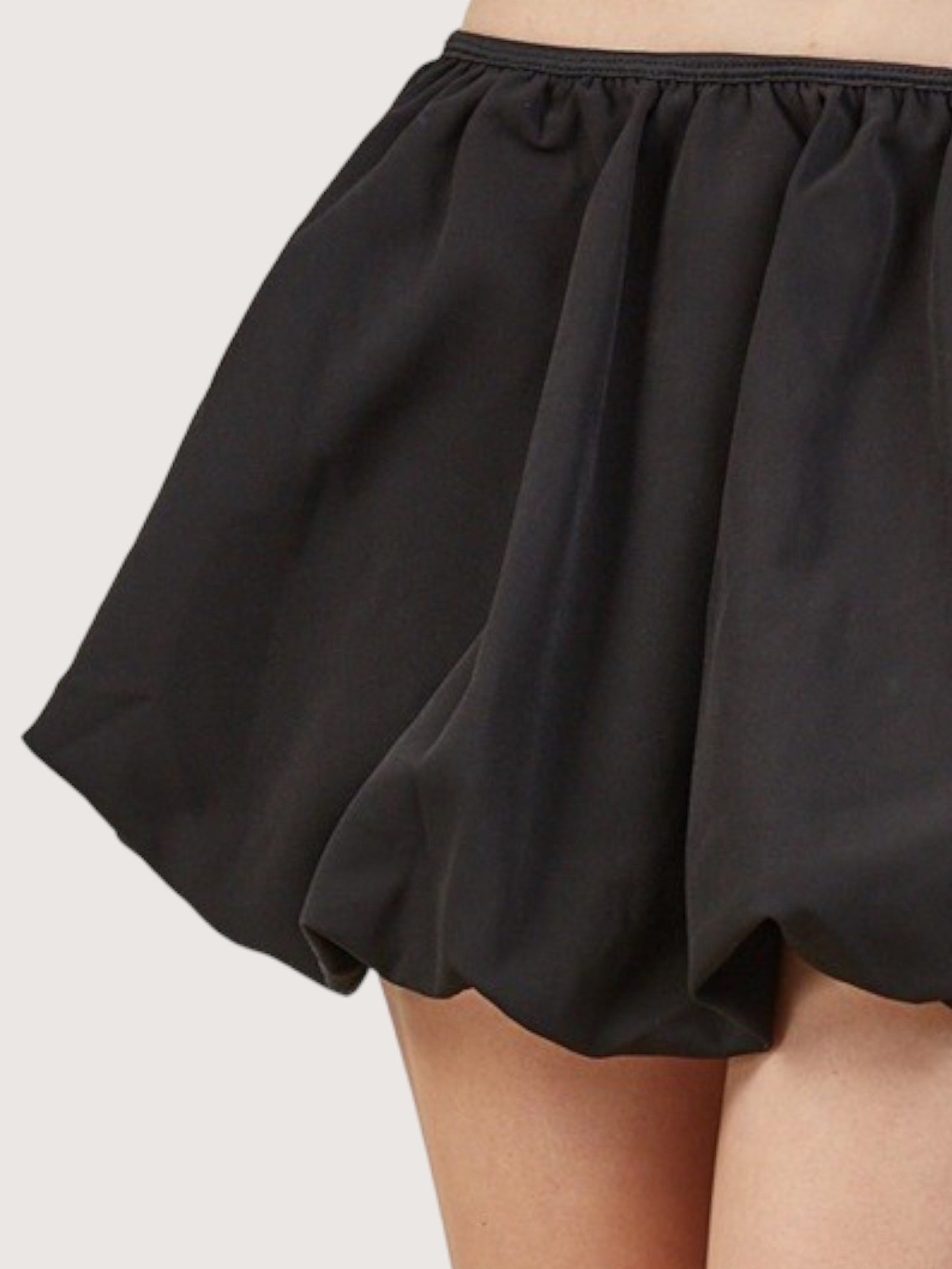 Bubble Hem Skirt | Black