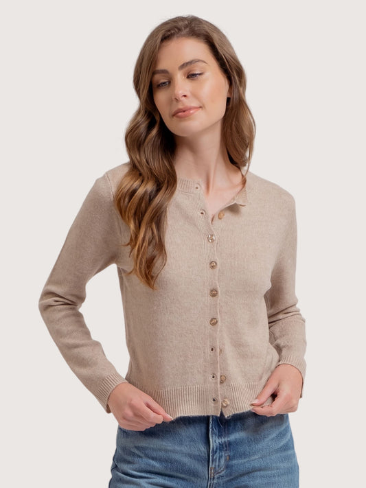 Sweater Knit Cardigan | Taupe