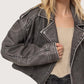 Distressed Biker Jacket