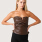 Leather Bustier Top