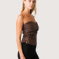 Leather Bustier Top