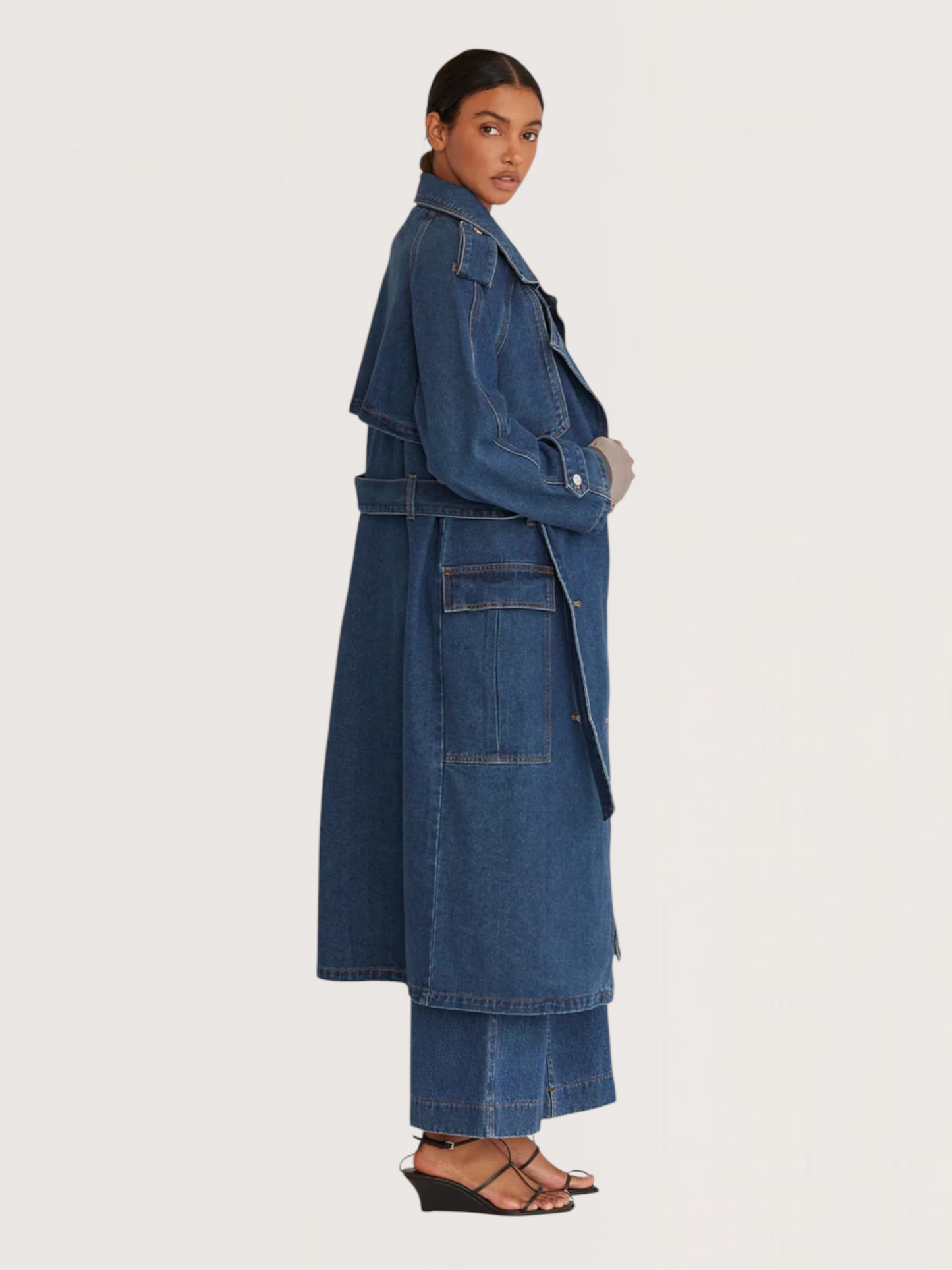 Denim Trench Coat