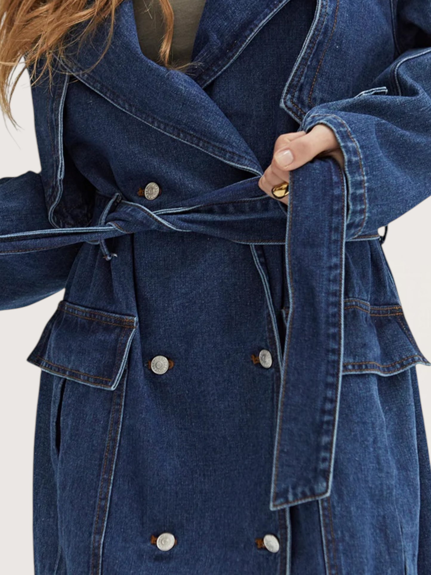 Denim Trench Coat