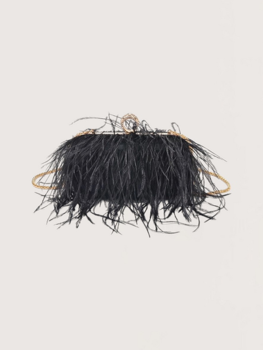 Feather Evening Clutch