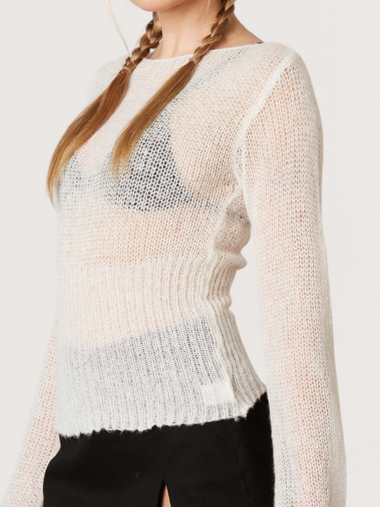 Sheer Knit Sweater