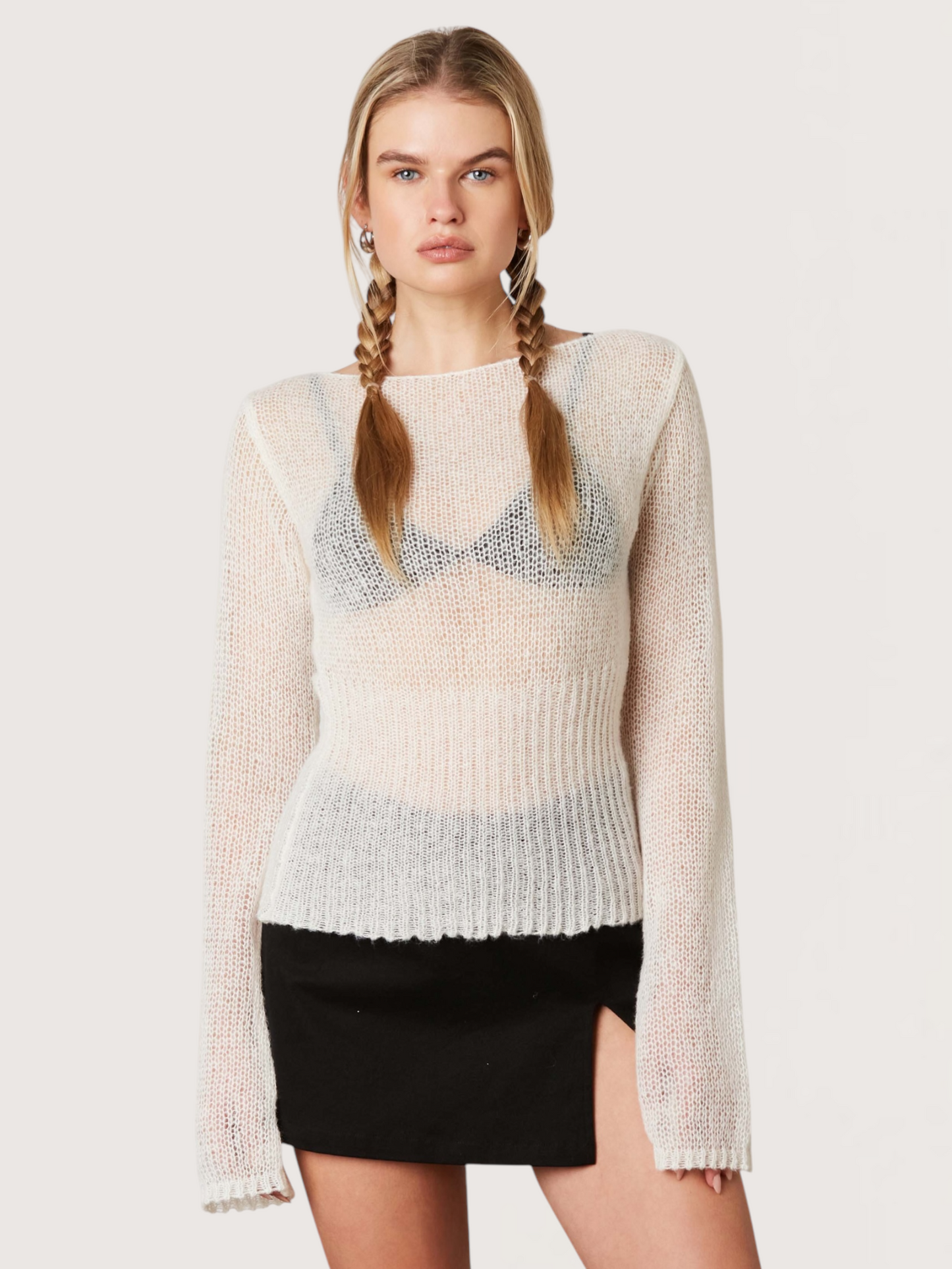 Sheer Knit Sweater