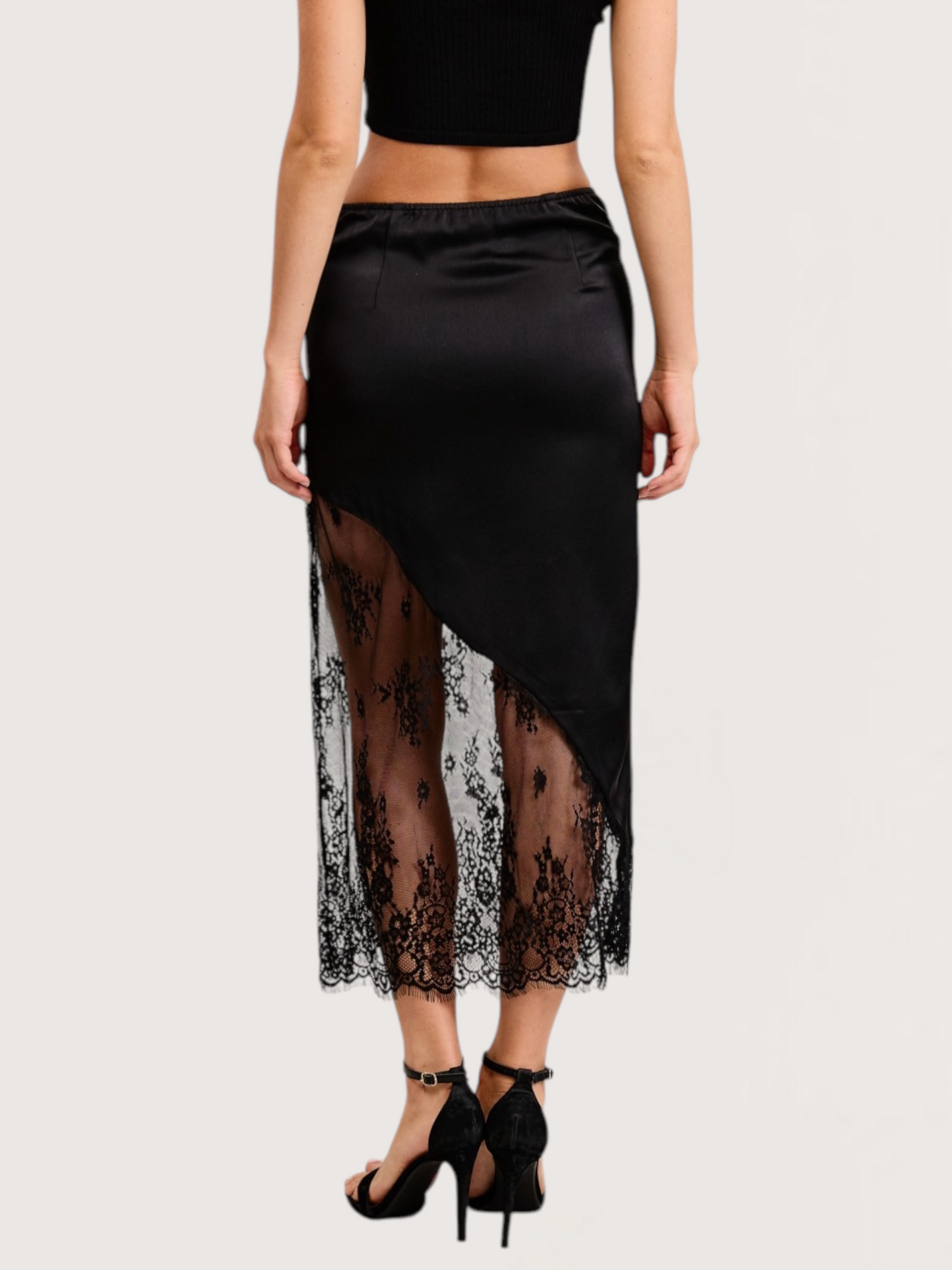 Asymmetrical Lace Skirt